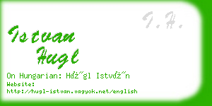 istvan hugl business card